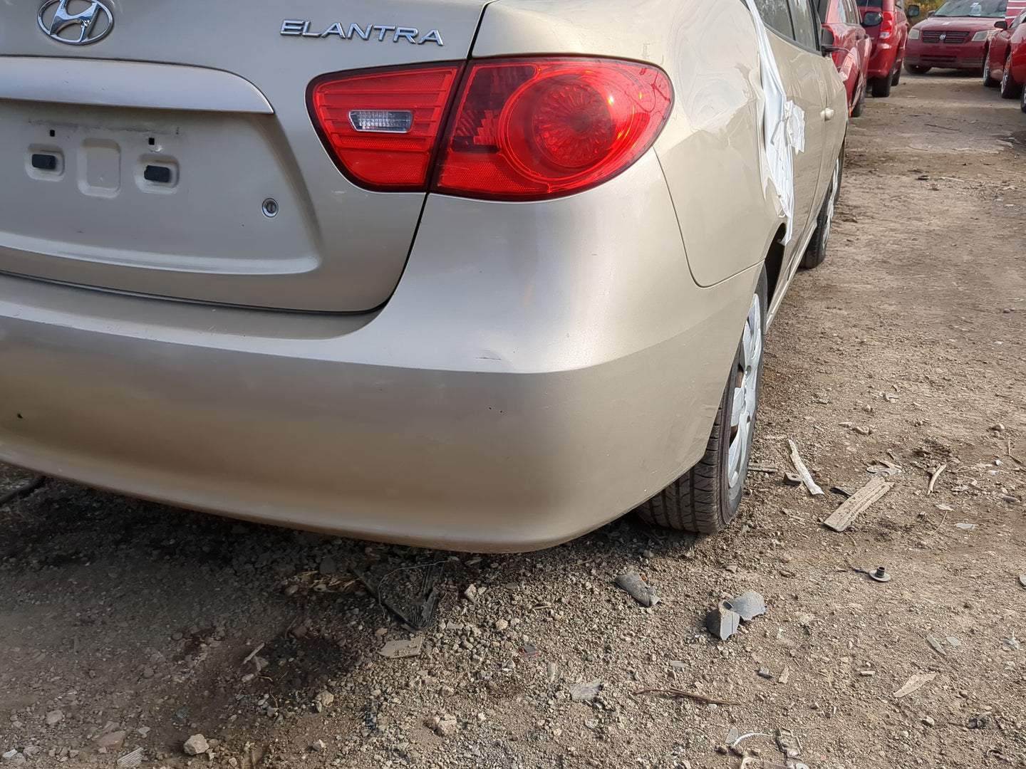 2007-2010 Hyundai Elantra Rear Bumper Assembly Oem 1216830 - Oemusedautoparts1.com