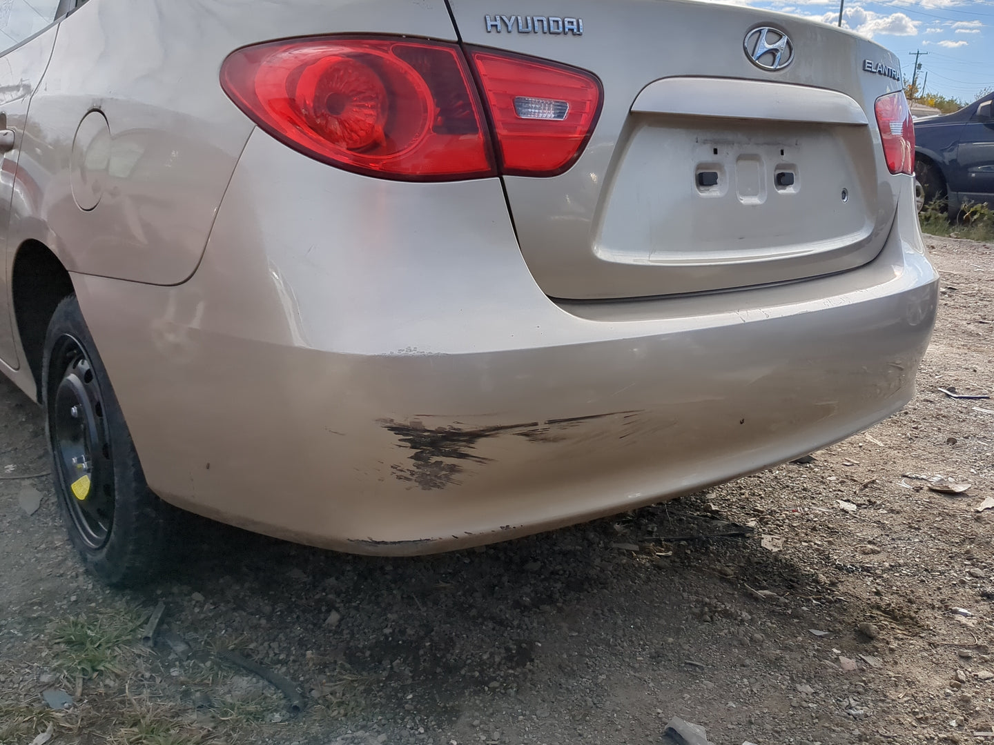 2007-2010 Hyundai Elantra Rear Bumper Assembly Oem 1216830 - Oemusedautoparts1.com