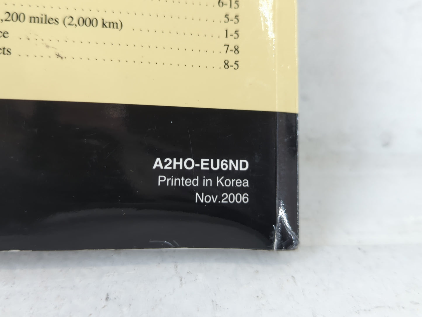 2007 Hyundai Elantra Owners Manual Book Guide P/N:A2HO-EU6ND OEM Used Auto Parts - Oemusedautoparts1.com