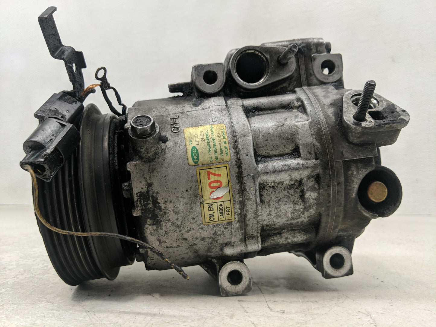 2007-2009 Hyundai Santa Fe Air Conditioning A/c Ac Compressor Oem - Oemusedautoparts1.com
