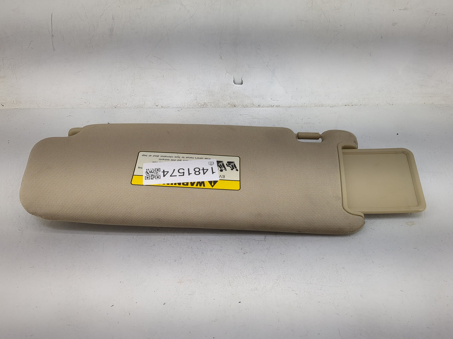 2007 Hyundai Santa Fe Sun Visor Shade Replacement Passenger Right Mirror Fits OEM Used Auto Parts - Oemusedautoparts1.com