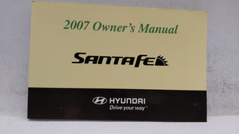 compare product 2007 Hyundai Santa Fe Owners Manual Book Guide OEM Used Auto Parts