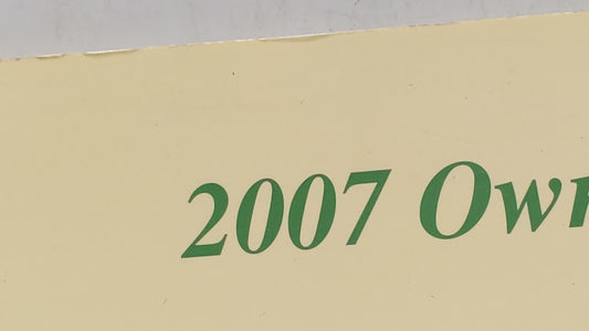 2007 Hyundai Santa Fe Owners Manual Book Guide OEM Used Auto Parts