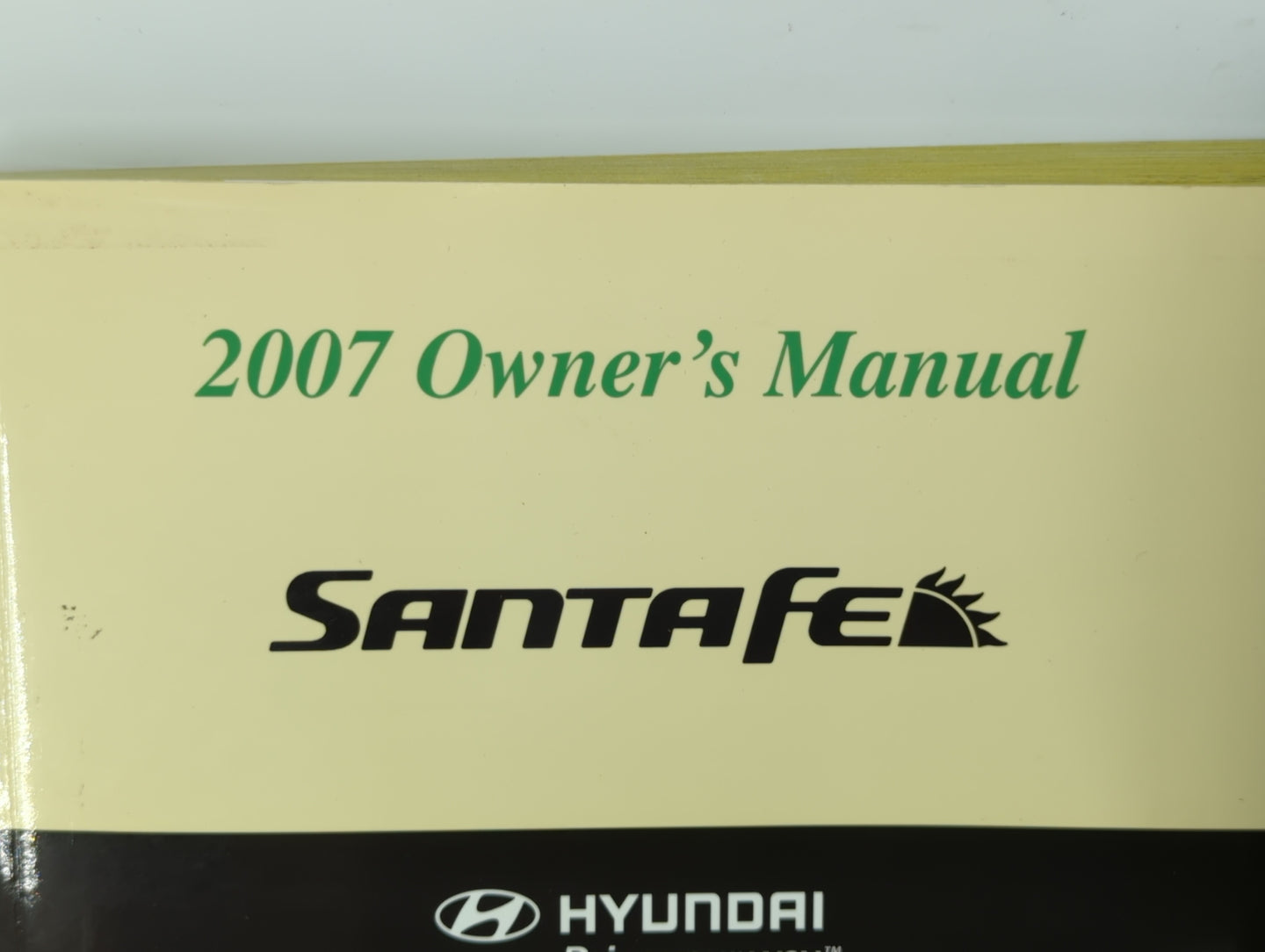 2007 Hyundai Santa Fe Owners Manual Book Guide OEM Used Auto Parts - Oemusedautoparts1.com