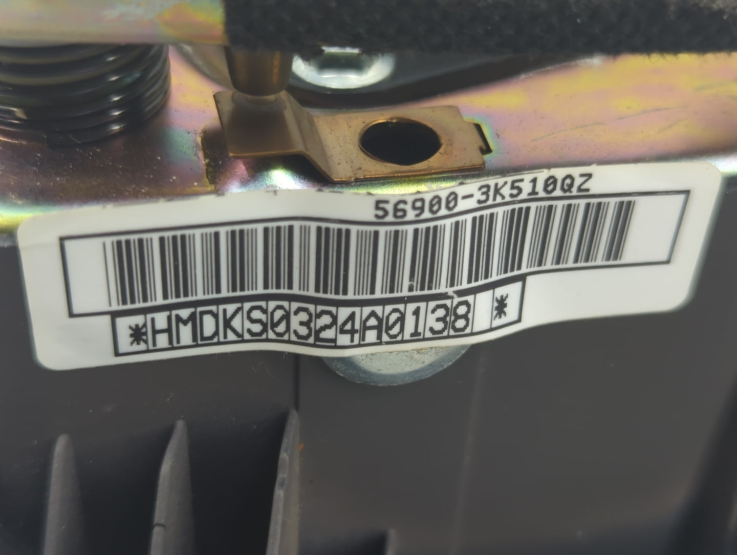 2006-2008 Hyundai Sonata Air Bag Driver Left Steering Wheel Mounted Grey - Oemusedautoparts1.com