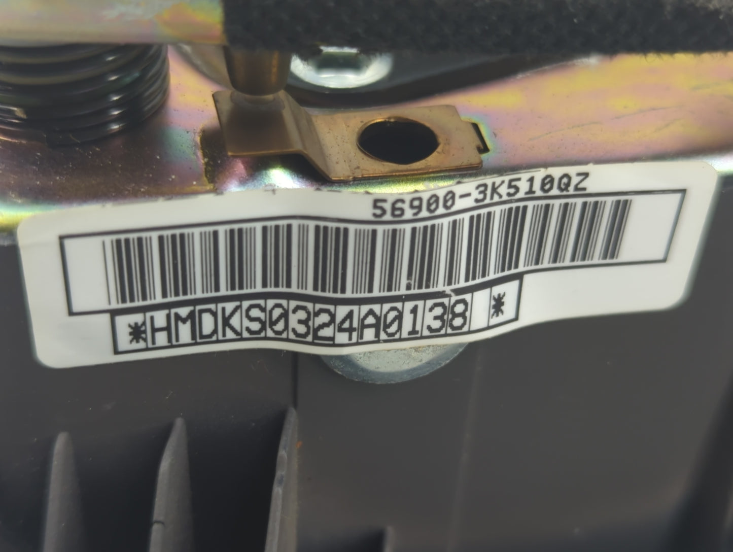 2006-2008 Hyundai Sonata Air Bag Driver Left Steering Wheel Mounted Grey - Oemusedautoparts1.com