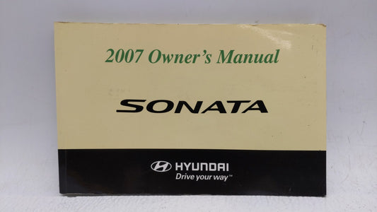 2007 Hyundai Sonata Owners Manual Book Guide OEM Used Auto Parts - Oemusedautoparts1.com