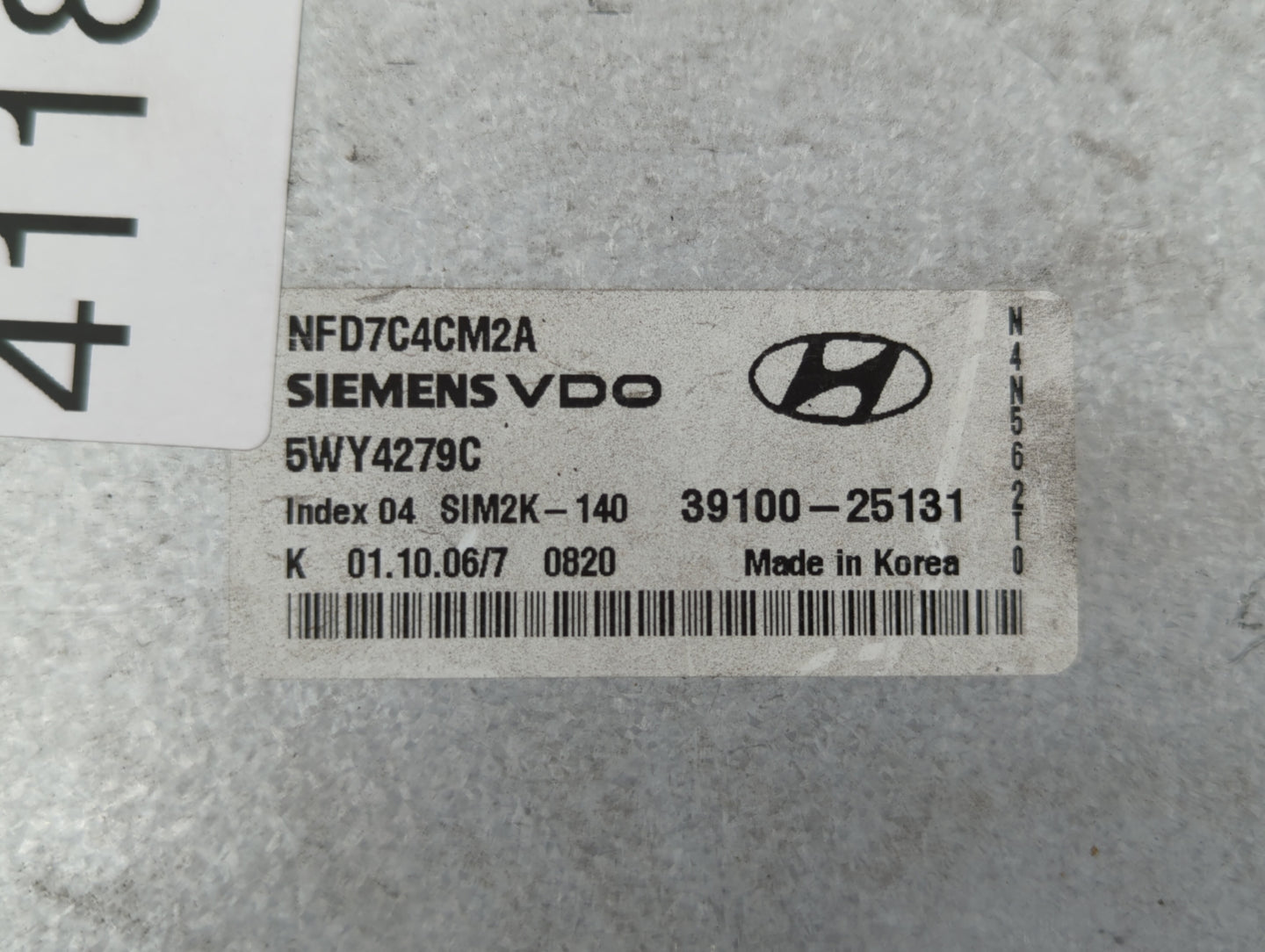 2006-2008 Hyundai Sonata PCM Engine Control Computer ECU ECM PCU OEM P/N:39100-25131 39100-25135 Fits Fits 2006 2007 2008 OE