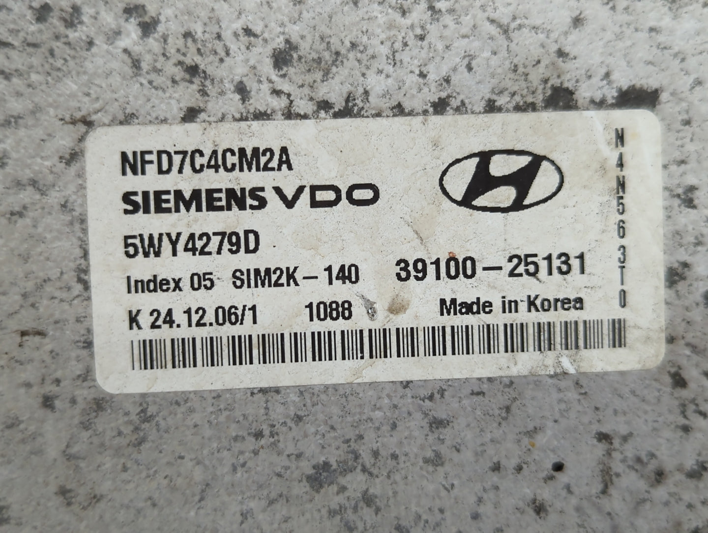 2006-2008 Hyundai Sonata PCM Engine Control Computer ECU ECM PCU OEM P/N:39100-25131 39100-25135 Fits Fits 2006 2007 2008 OE