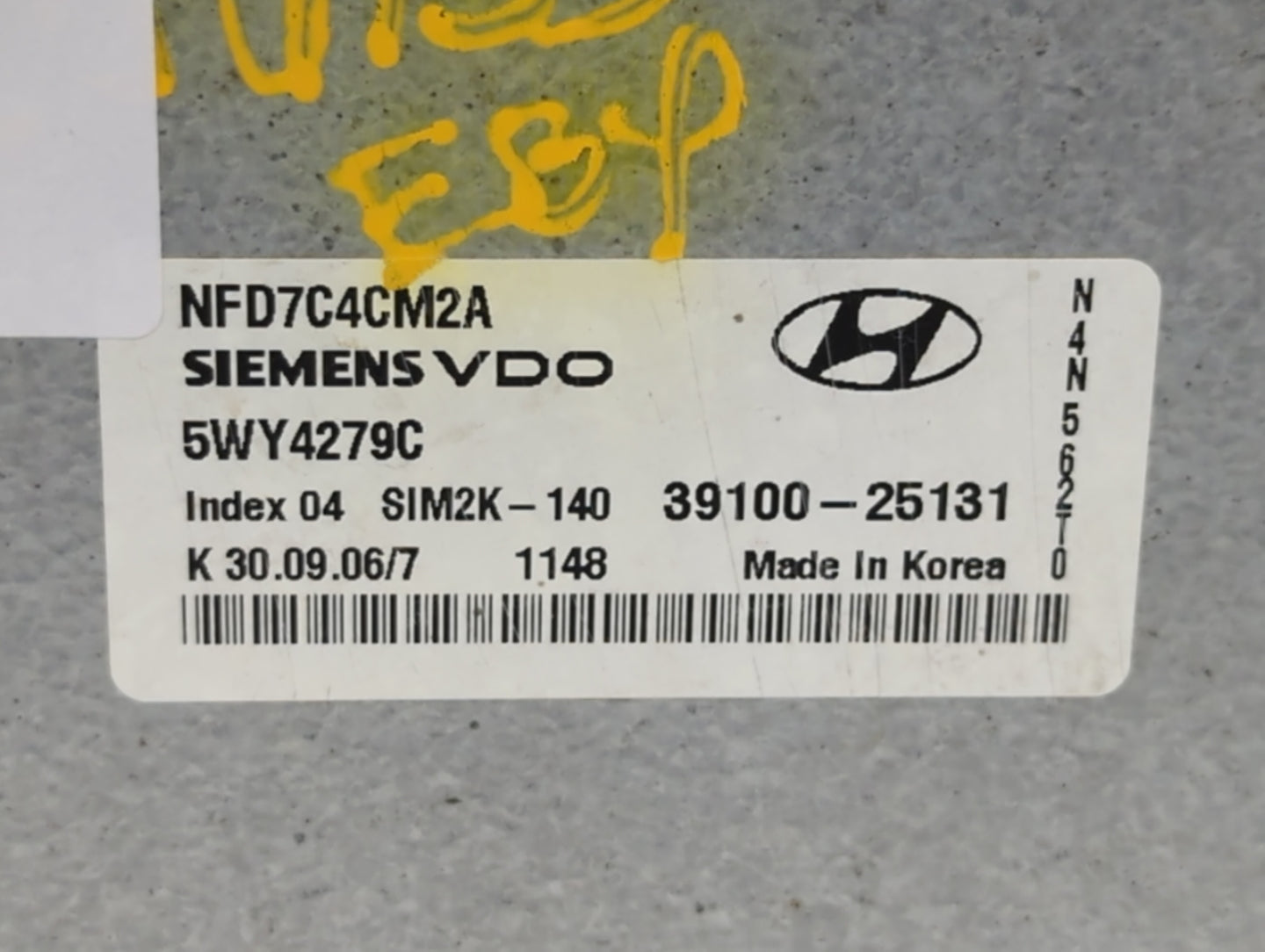 2006-2008 Hyundai Sonata PCM Engine Control Computer ECU ECM PCU OEM P/N:39100-25131 39100-25135 Fits Fits 2006 2007 2008 OE