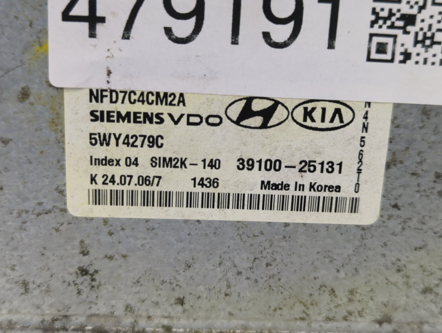 2006-2008 Hyundai Sonata PCM Engine Control Computer ECU ECM PCU OEM P/N:39100-25131 39100-25135 Fits Fits 2006 2007 2008 OE