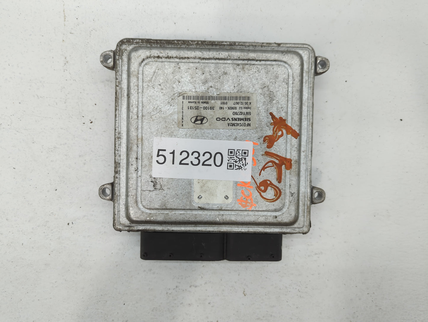 2006-2008 Hyundai Sonata PCM Engine Control Computer ECU ECM PCU OEM P/N:39100-25131 Fits Fits 2006 2007 2008 OEM Used Auto 