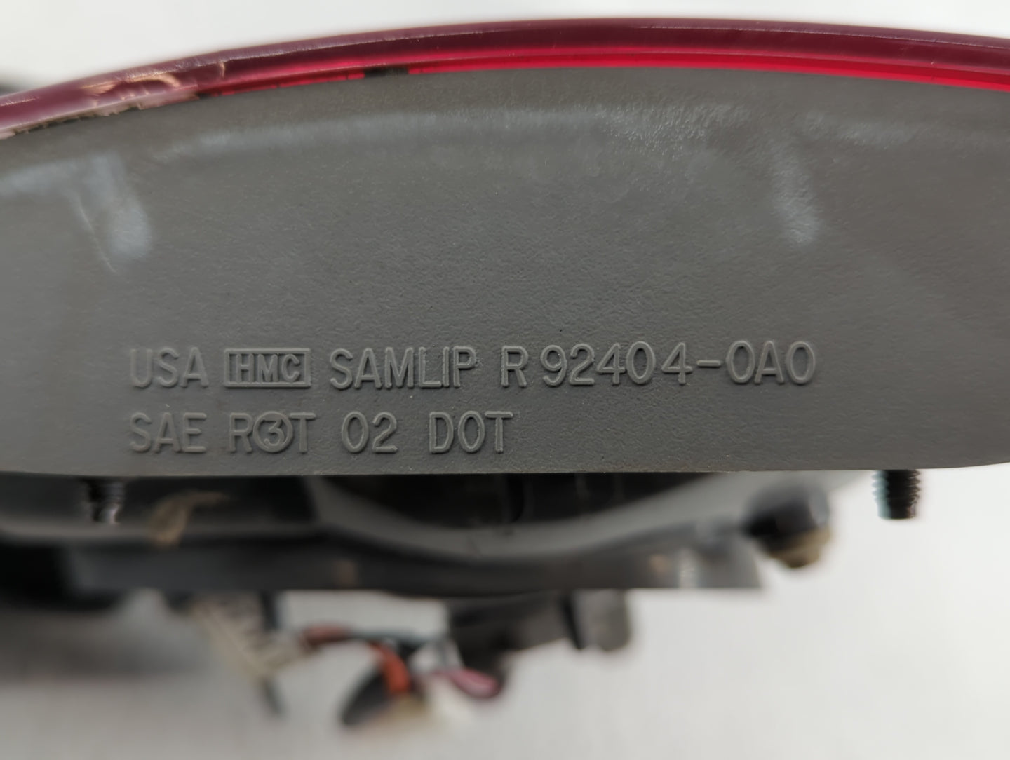 2006-2008 Hyundai Sonata Tail Light Assembly Passenger Right OEM P/N:92404-0A0 Fits Fits 2006 2007 2008 OEM Used Auto Parts 