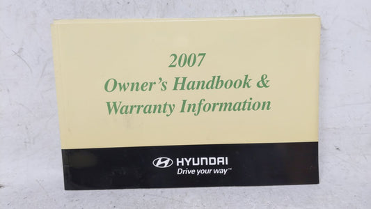 2007 Hyundai Sonata Owners Manual Book Guide OEM Used Auto Parts