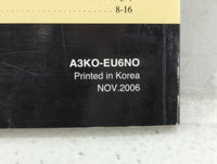 2007 Hyundai Sonata Owners Manual Book Guide P/N:A3K0-EU6N0 OEM Used Auto Parts - Oemusedautoparts1.com