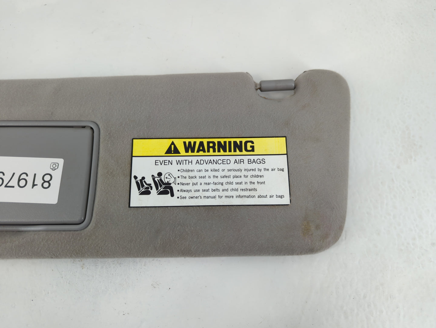 2006-2007 Hyundai Sonata Sun Visor Shade Replacement Driver Left Mirror Fits Fits 2006 2007 OEM Used Auto Parts - Oemusedaut