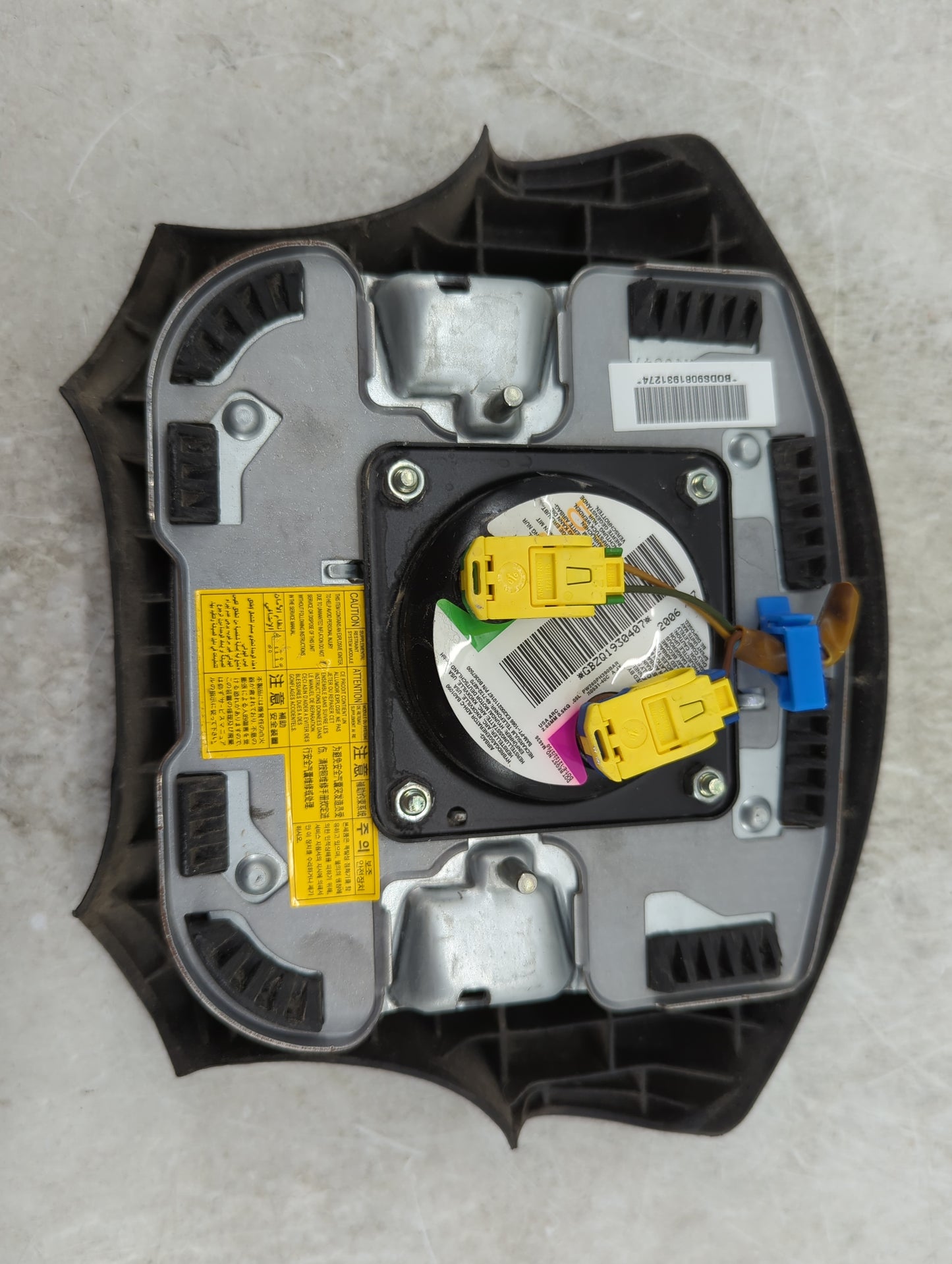 2007 Hyundai Tucson Air Bag Driver Left Steering Wheel Mounted P/N:GBZ01930407 BODS9081931274 Fits OEM Used Auto Parts - Oem