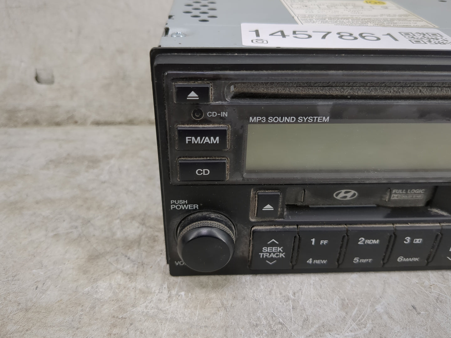 2005-2008 Hyundai Tucson Radio AM FM Cd Player Receiver Replacement P/N:96180-2E600 Fits Fits 2005 2006 2007 2008 OEM Used A
