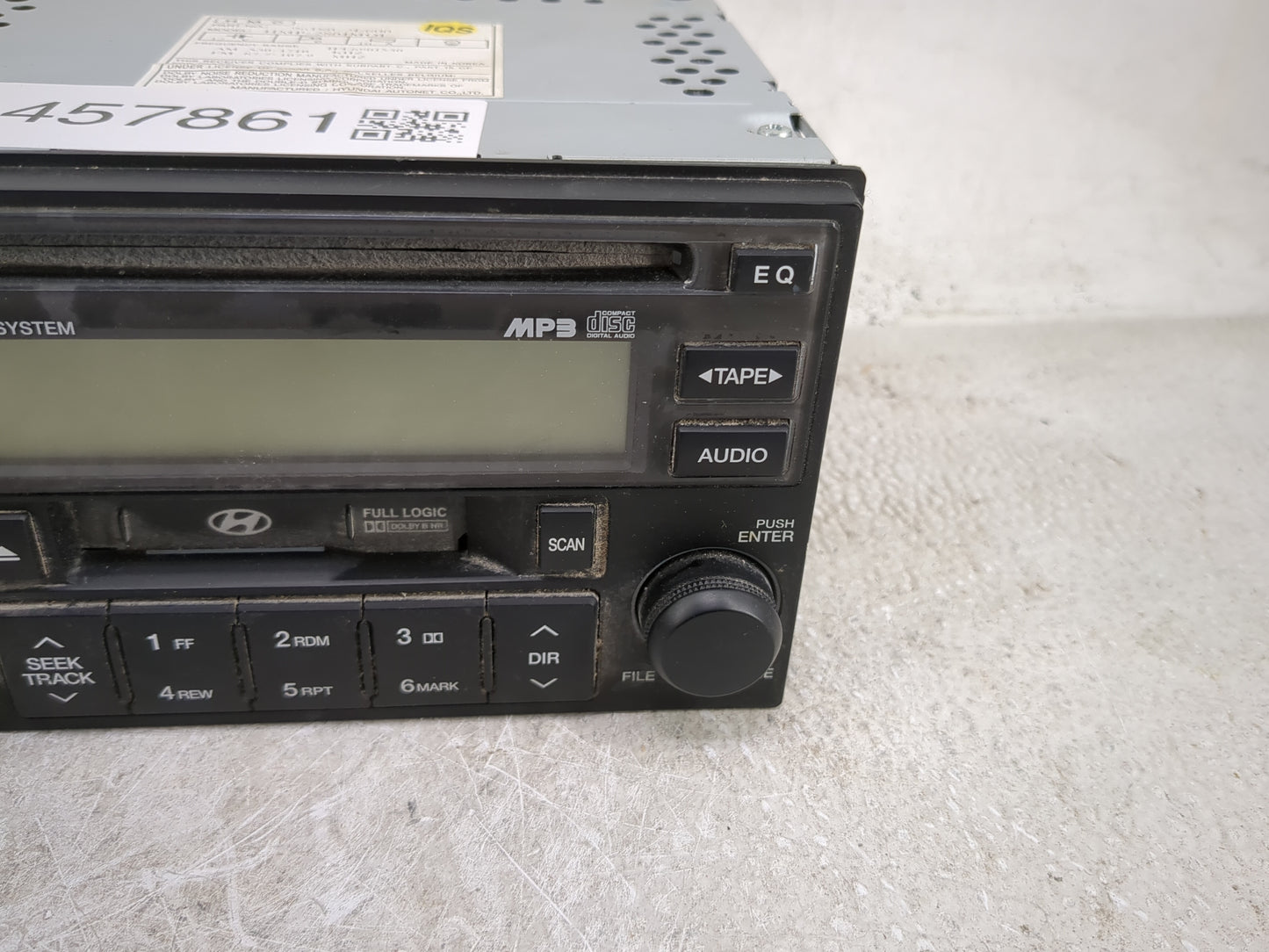 2005-2008 Hyundai Tucson Radio AM FM Cd Player Receiver Replacement P/N:96180-2E600 Fits Fits 2005 2006 2007 2008 OEM Used A