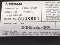 2007-2008 Infiniti G35 Radio Cd Changer 28184 Jk60a|pp-2475d|286-6077-05 - Oemusedautoparts1.com