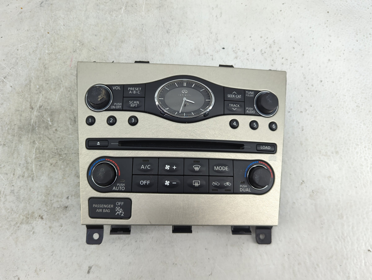 2007-2008 Infiniti G35 Climate Control Module Temperature AC/Heater Replacement Fits Fits 2007 2008 2009 OEM Used Auto Parts