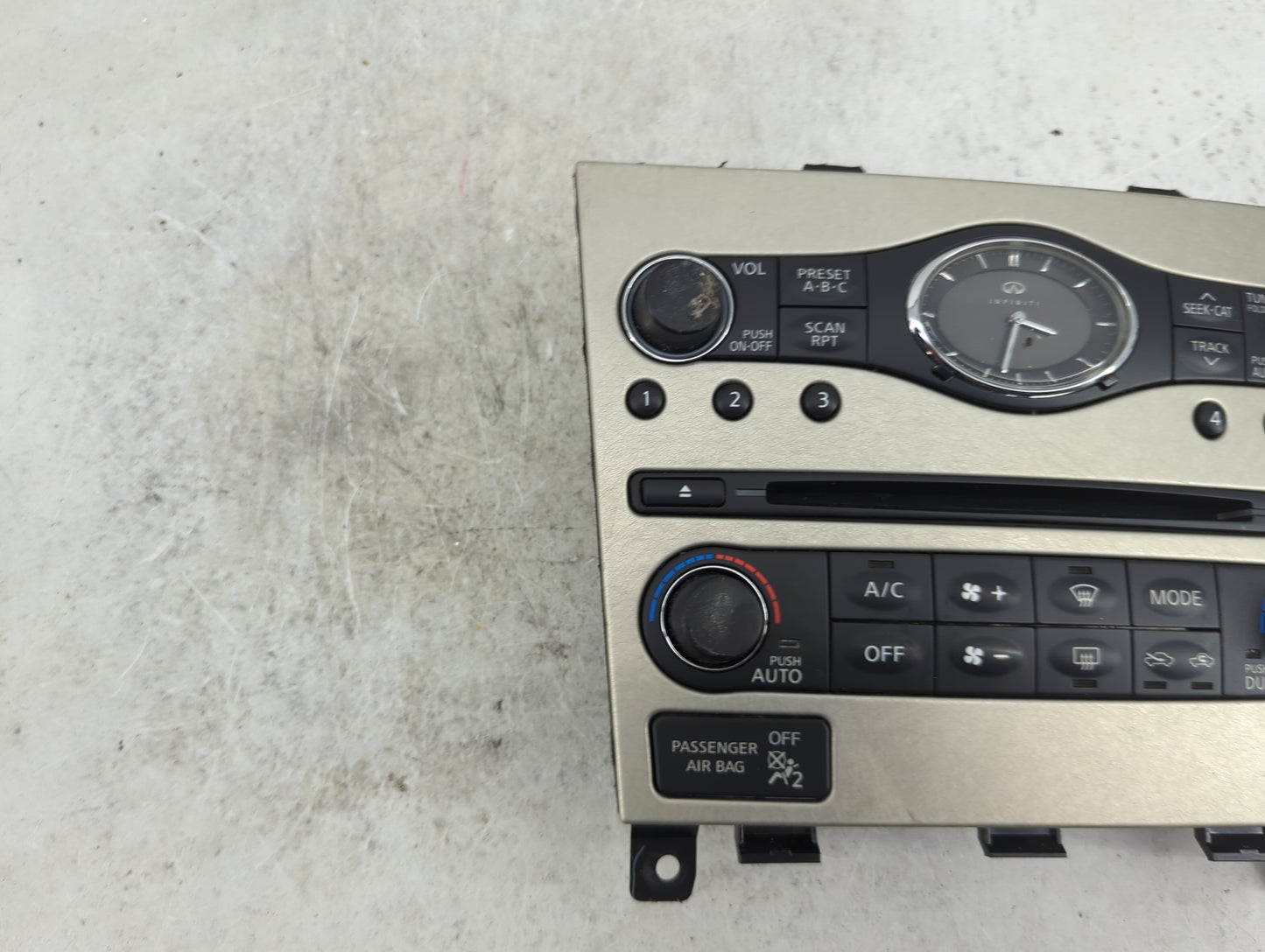 2007-2008 Infiniti G35 Climate Control Module Temperature AC/Heater Replacement Fits Fits 2007 2008 2009 OEM Used Auto Parts