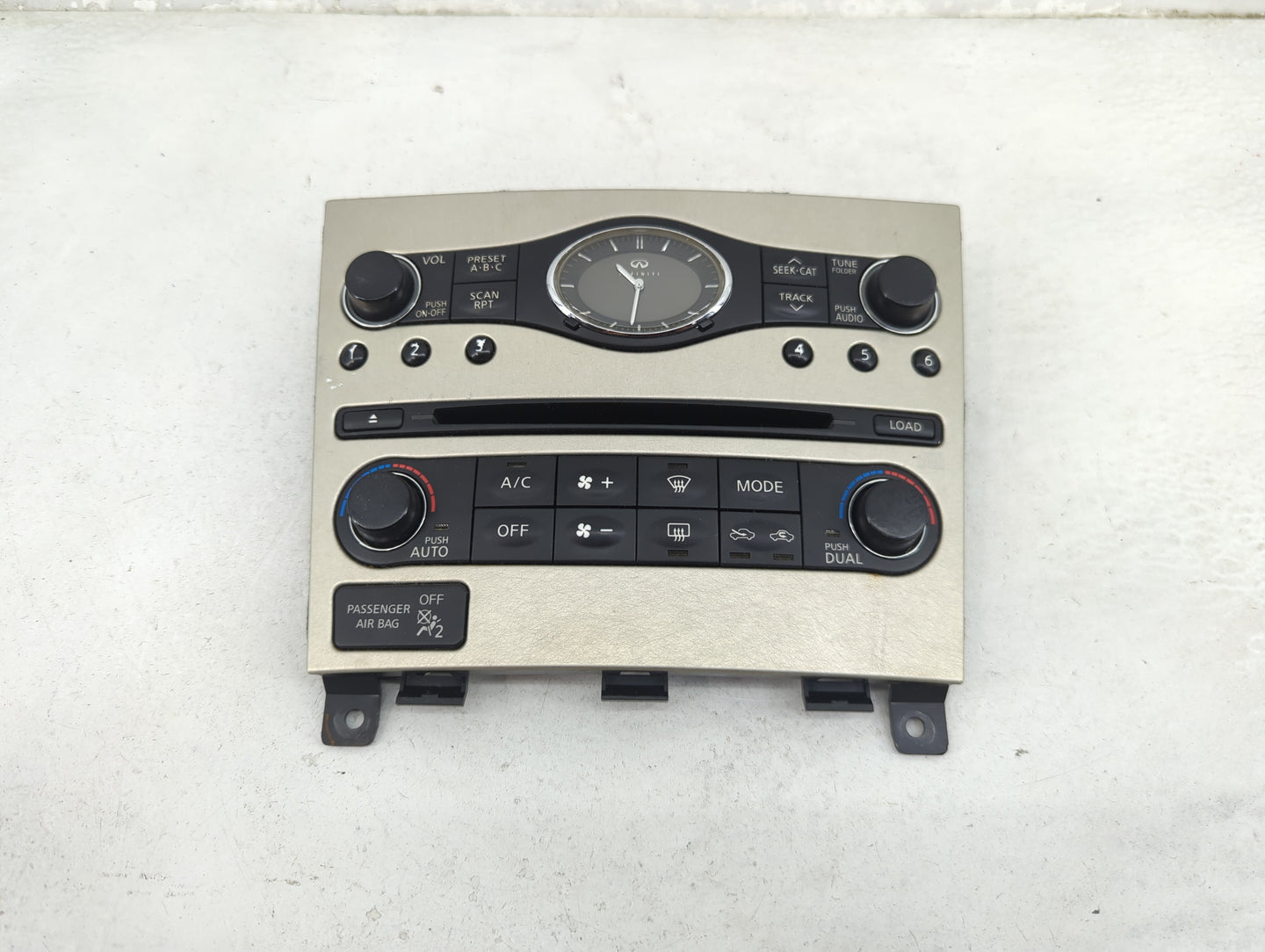 2007 Infiniti G37 Climate Control Module Temperature AC/Heater Replacement P/N:P10320A7460003 25391 JK500 Fits OEM Used Auto