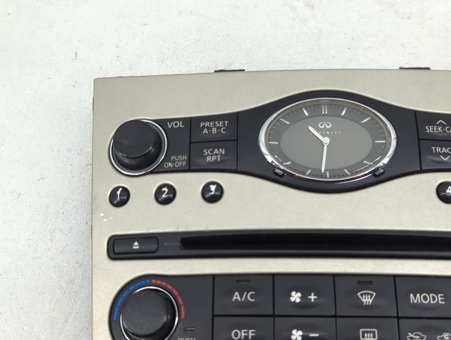 2007 Infiniti G37 Climate Control Module Temperature AC/Heater Replacement P/N:P10320A7460003 25391 JK500 Fits OEM Used Auto