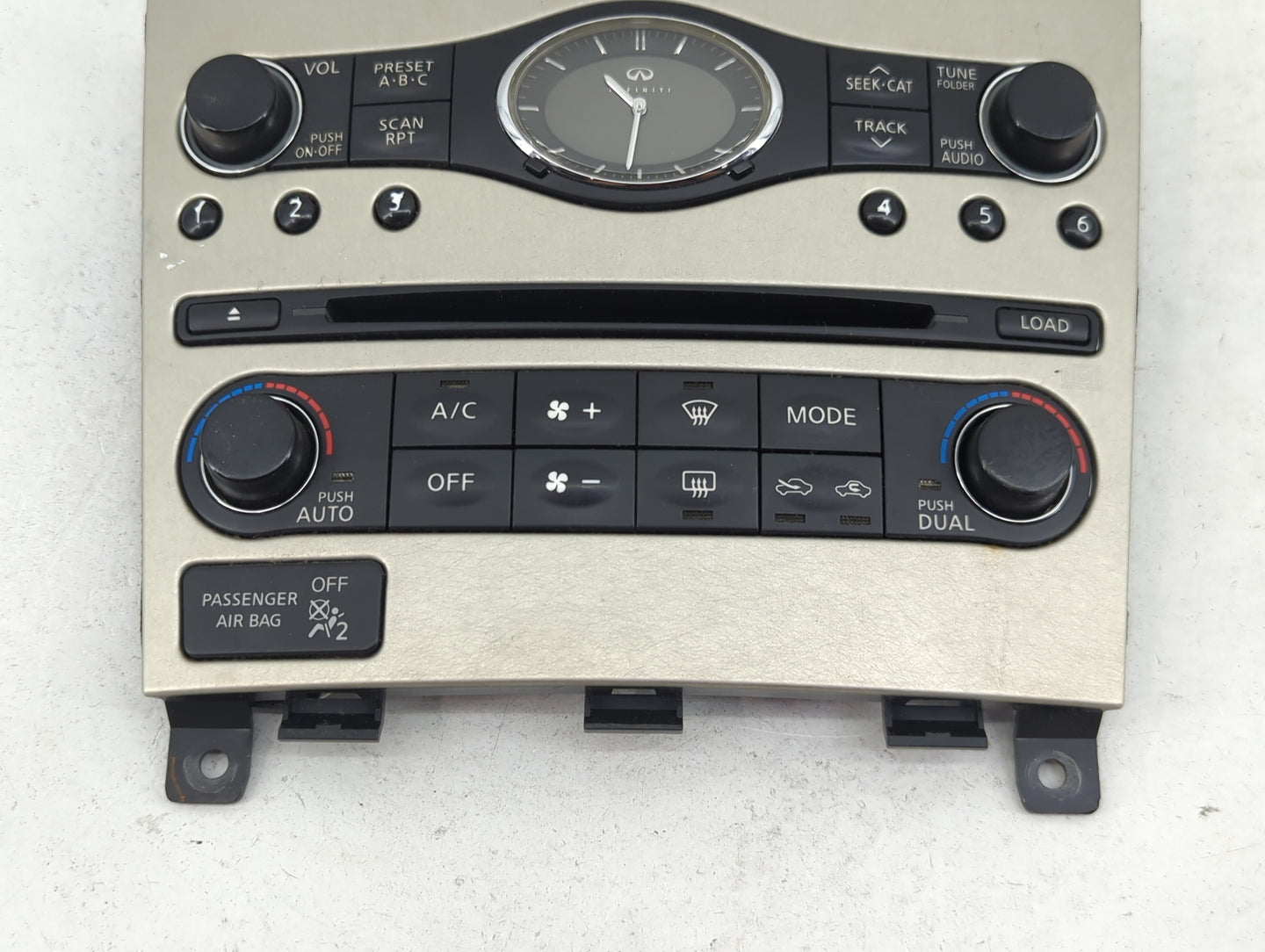 2007 Infiniti G37 Climate Control Module Temperature AC/Heater Replacement P/N:P10320A7460003 25391 JK500 Fits OEM Used Auto