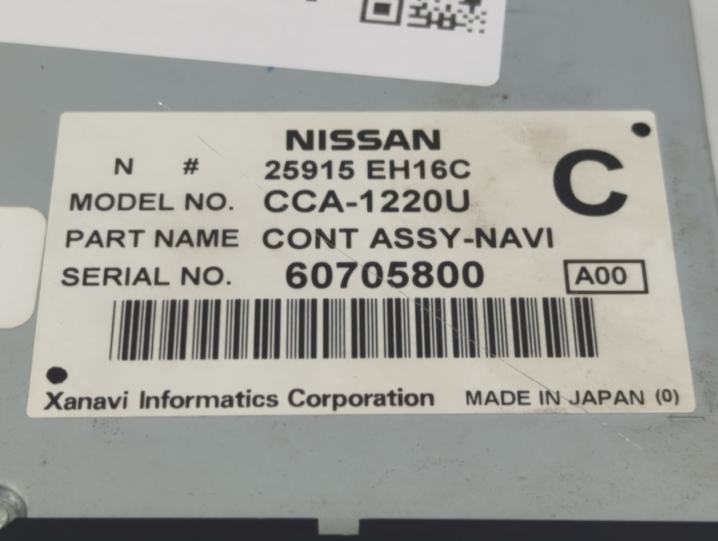 2006-2007 Infiniti M35 Radio AM FM Cd Player Receiver Replacement P/N:25915 EH16C Fits Fits 2006 2007 OEM Used Auto Parts - 