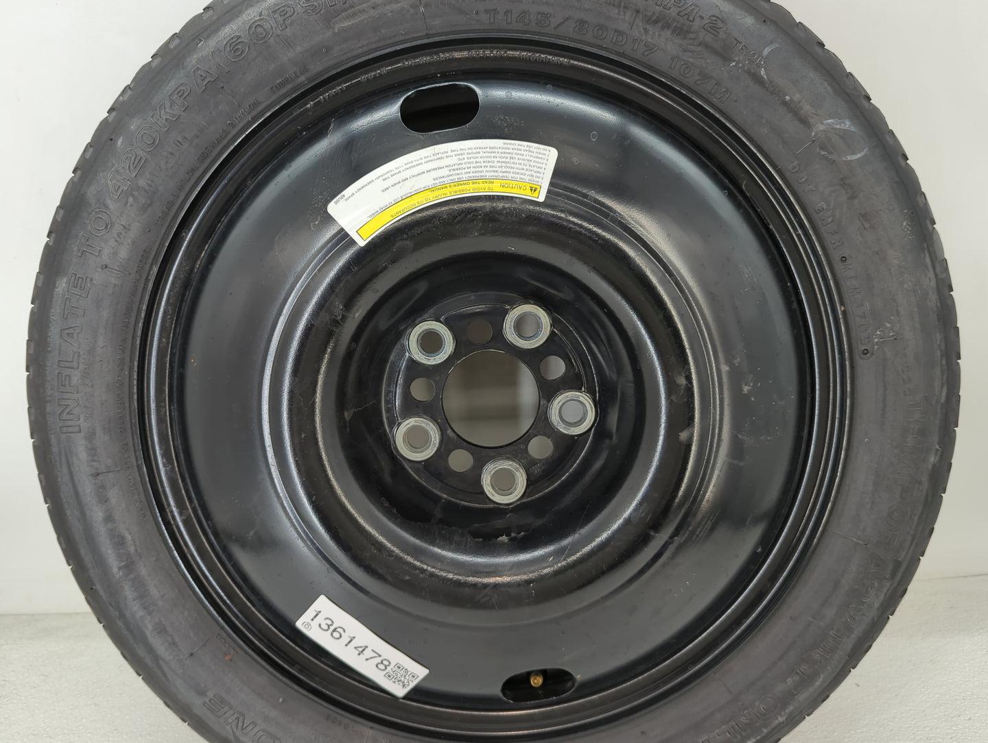 2007-2010 Infiniti M45 Spare Donut Tire Wheel Rim Oem - Oemusedautoparts1.com