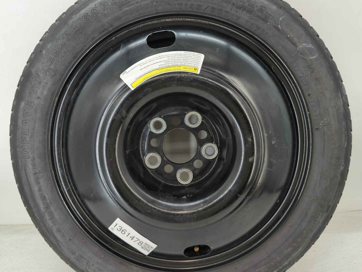 2007-2010 Infiniti M45 Spare Donut Tire Wheel Rim Oem - Oemusedautoparts1.com