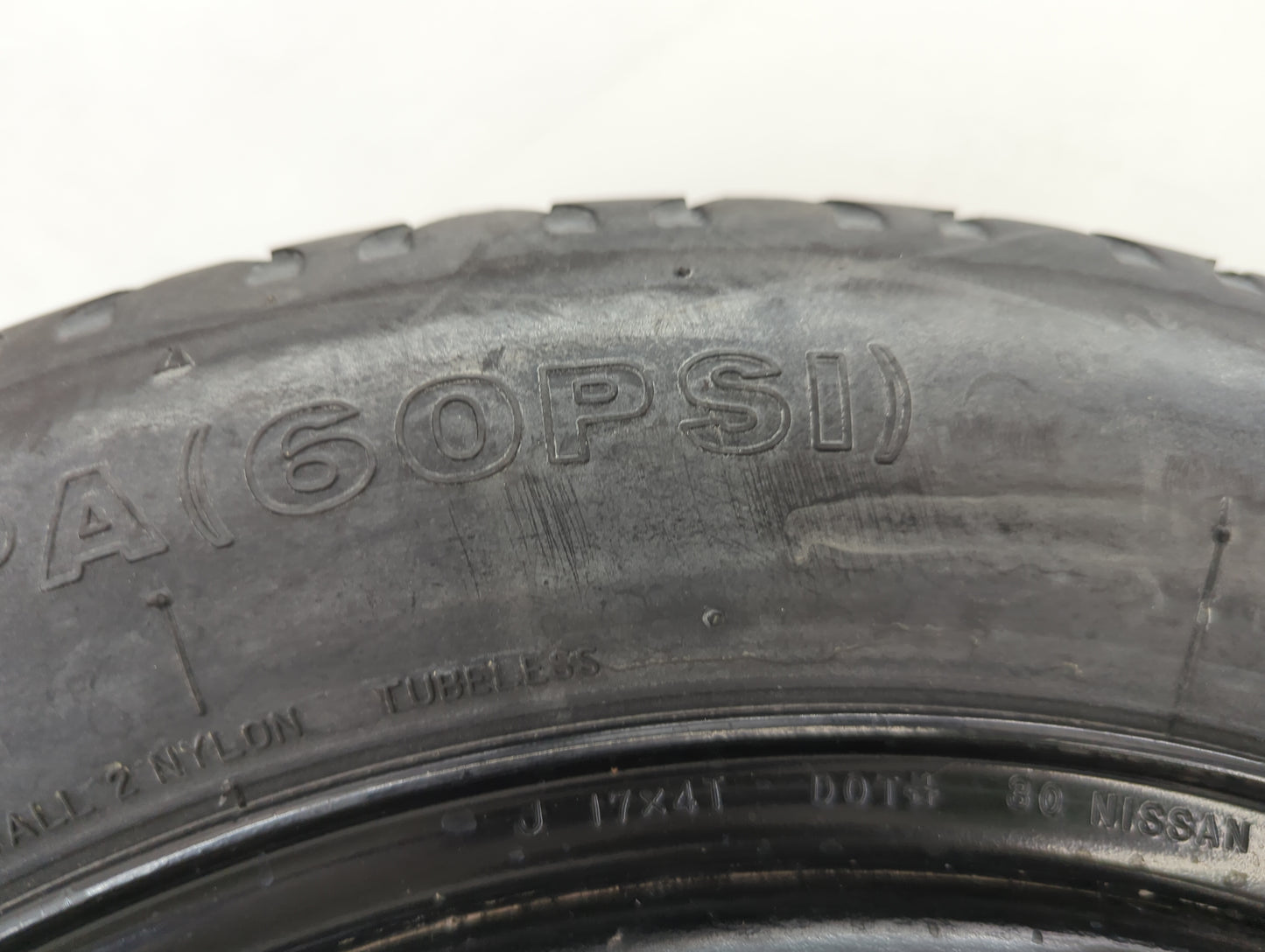 2007-2010 Infiniti M45 Spare Donut Tire Wheel Rim Oem - Oemusedautoparts1.com