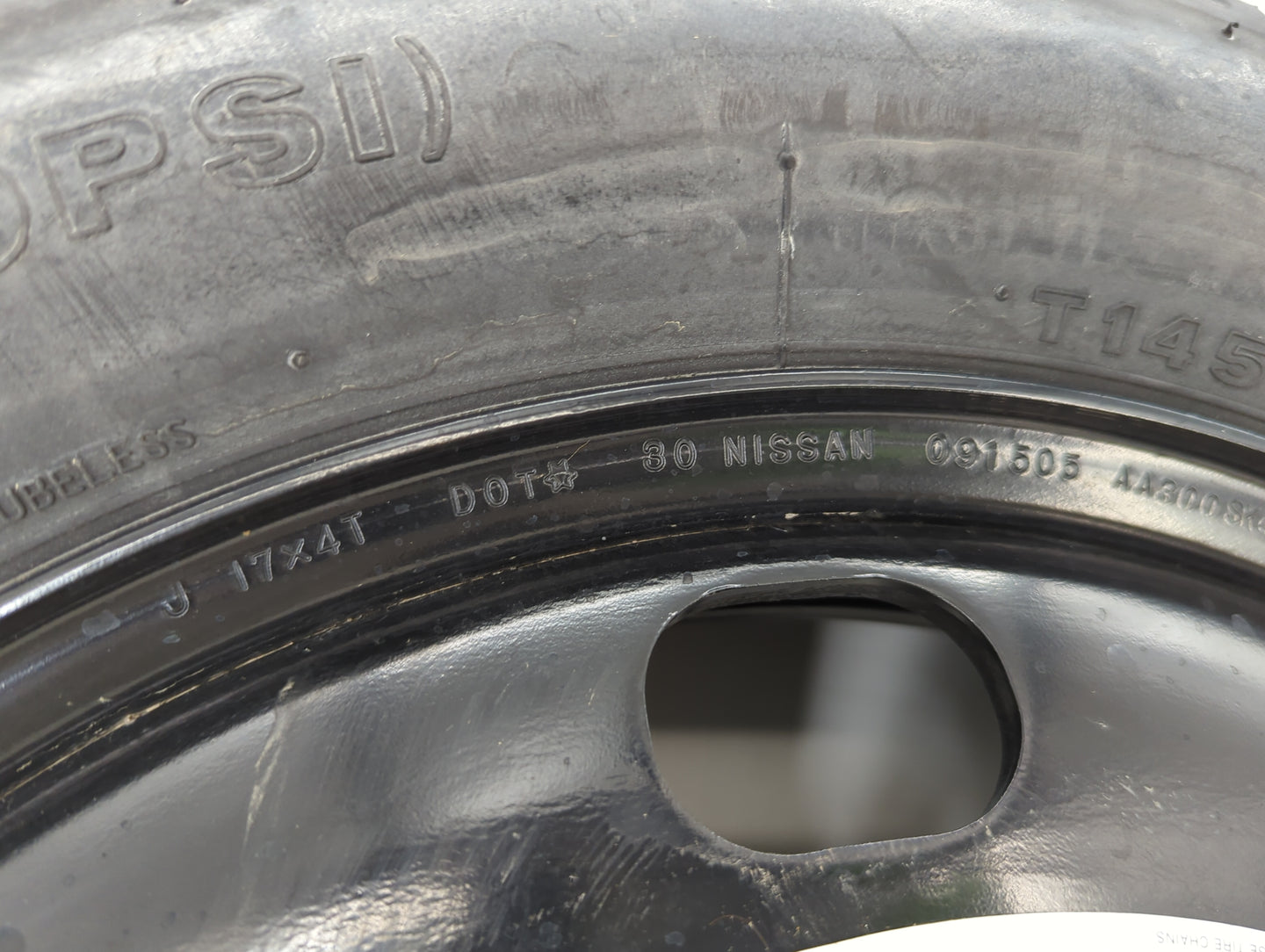2007-2010 Infiniti M45 Spare Donut Tire Wheel Rim Oem - Oemusedautoparts1.com