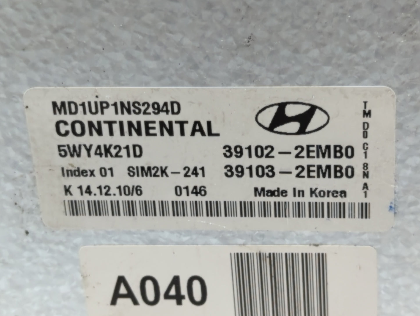 2007 Infiniti M45 PCM Engine Control Computer ECU ECM PCU OEM P/N:39103-2EMB0 39102-2EMB0 Fits OEM Used Auto Parts - Oemused