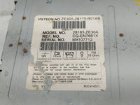 2007 Infiniti Qx56 Radio AM FM Cd Player Receiver Replacement P/N:28185 ZE30A Fits OEM Used Auto Parts - Oemusedautoparts1.c