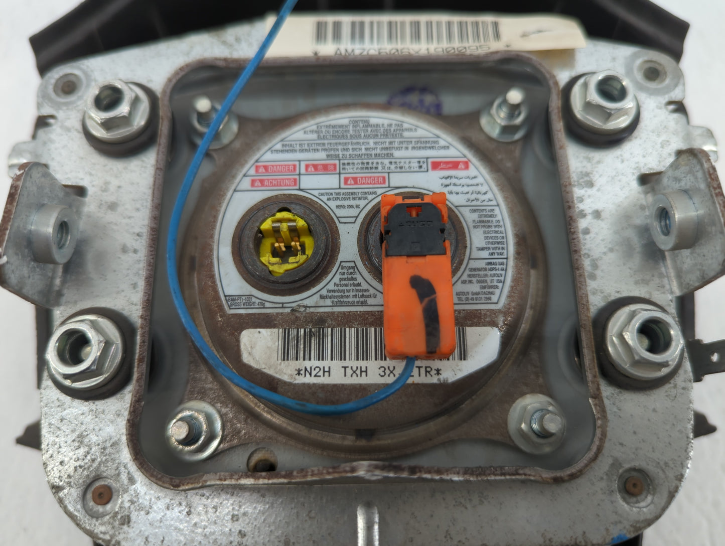 2005-2007 Infiniti Qx56 Air Bag Driver Left Steering Wheel Mounted P/N:AMZC506X190095 Fits Fits 2005 2006 2007 OEM Used Auto