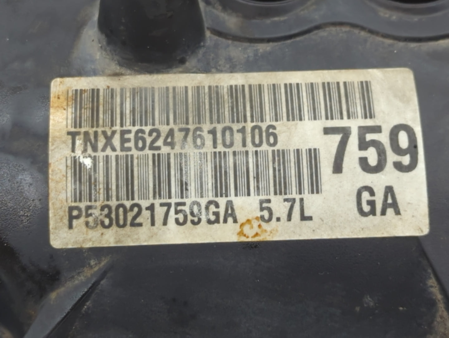 2007 Jeep Commander Driver Left Cylinder Head Valve Cover Fits OEM Used Auto Parts - Oemusedautoparts1.com