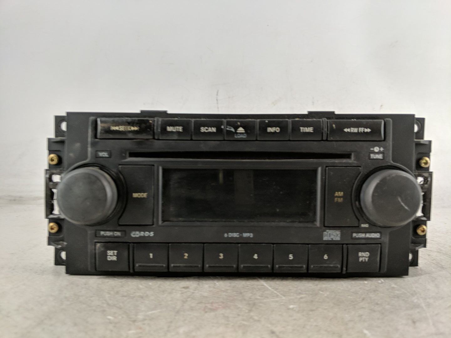 2007-2008 Jeep Compass Radio AM FM Cd Player Receiver Replacement P/N:P05091175AB Fits Fits 2007 2008 2009 OEM Used Auto Par