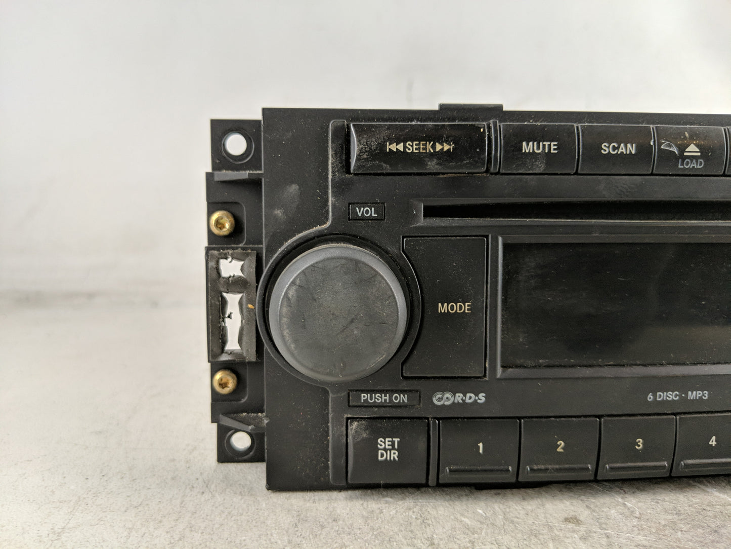 2007-2008 Jeep Compass Radio AM FM Cd Player Receiver Replacement P/N:P05091175AB Fits Fits 2007 2008 2009 OEM Used Auto Par