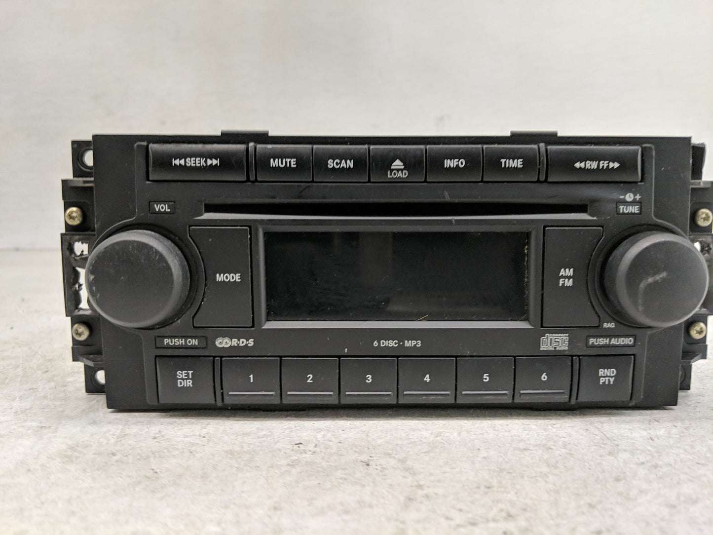 2007-2008 Jeep Compass Radio AM FM Cd Player Receiver Replacement P/N:P05091175AB Fits Fits 2007 2008 2009 OEM Used Auto Par