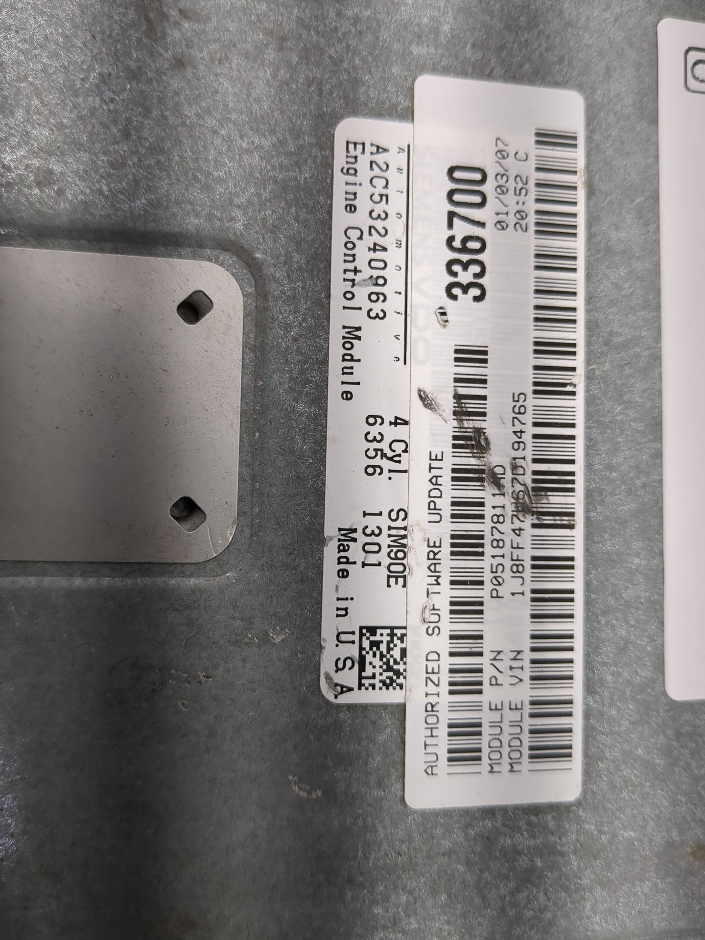 2007-2010 Jeep Compass PCM Engine Control Computer ECU ECM PCU OEM P/N:A2C53240963 P05187811AD Fits Fits 2007 2008 2009 2010