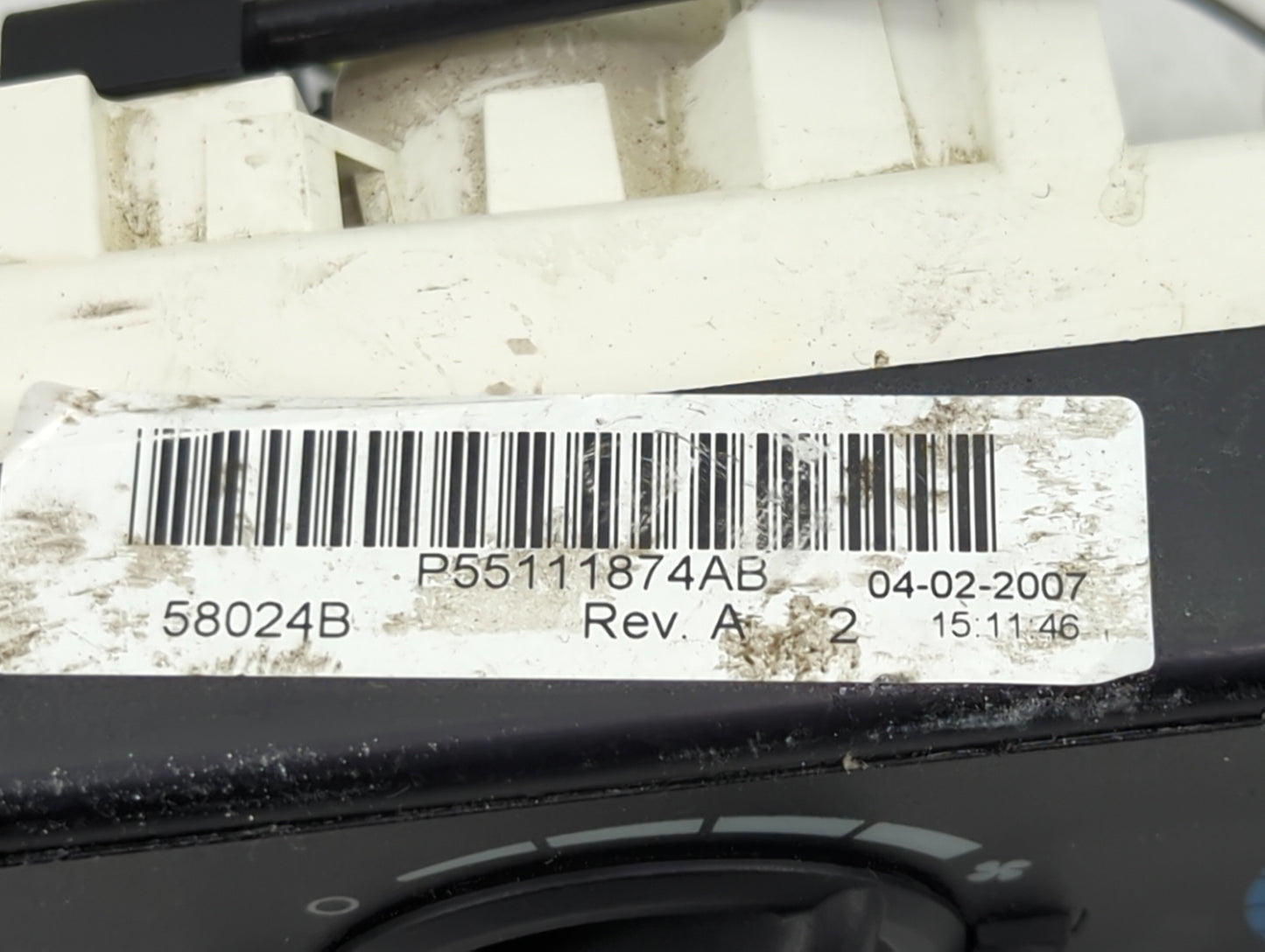 2007-2009 Jeep Compass Climate Control Module Temperature AC/Heater Replacement P/N:P55111874AB Fits Fits 2007 2008 2009 OEM