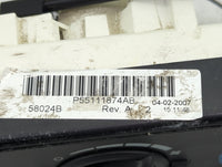 2007-2009 Jeep Compass Climate Control Module Temperature AC/Heater Replacement P/N:P55111874AB Fits Fits 2007 2008 2009 OEM