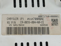 2007 Jeep Compass Instrument Cluster Speedometer Gauges P/N:05107008AE CR-0035-004-M0-CE Fits OEM Used Auto Parts - Oemuseda