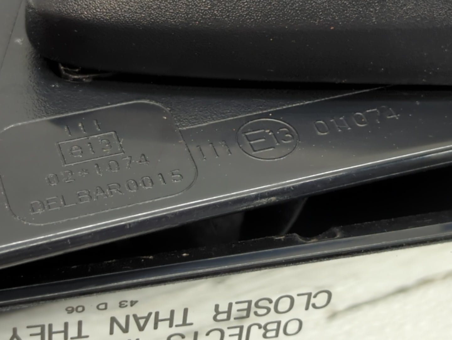 2007-2012 Jeep Compass Side Mirror Replacement Passenger Right View Door Mirror P/N:E13011074 Fits OEM Used Auto Parts - Oem