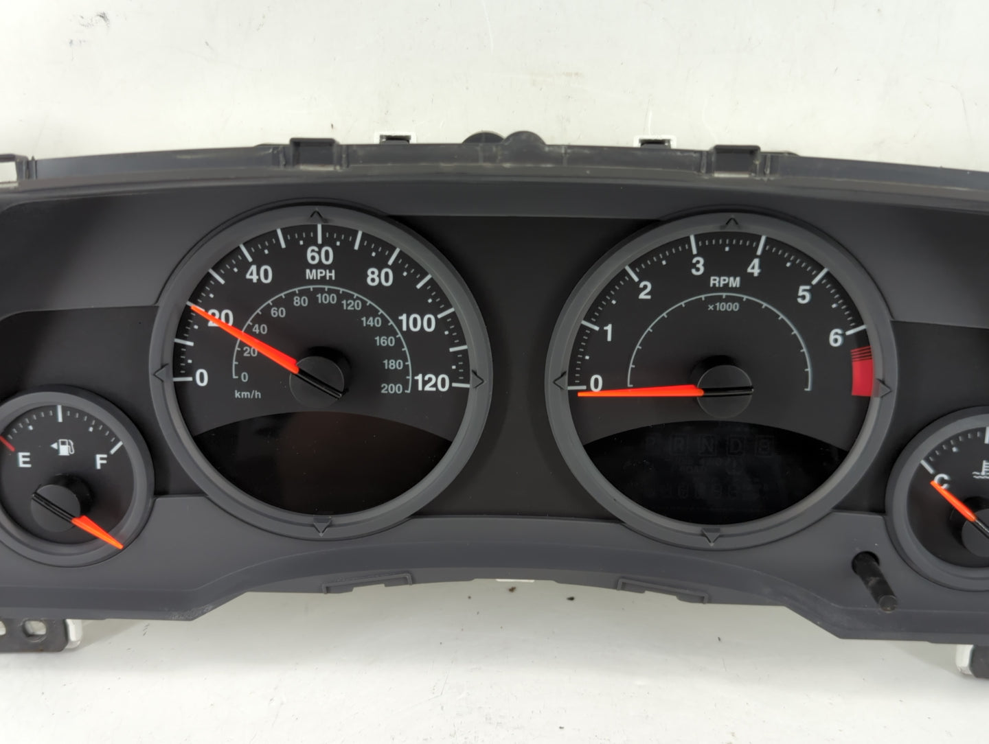 2007 Jeep Compass Instrument Cluster Speedometer Gauges P/N:CR-0035-004-M0-C0 05107008AC Fits OEM Used Auto Parts - Oemuseda