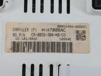2007 Jeep Compass Instrument Cluster Speedometer Gauges P/N:CR-0035-004-M0-C0 05107008AC Fits OEM Used Auto Parts - Oemuseda