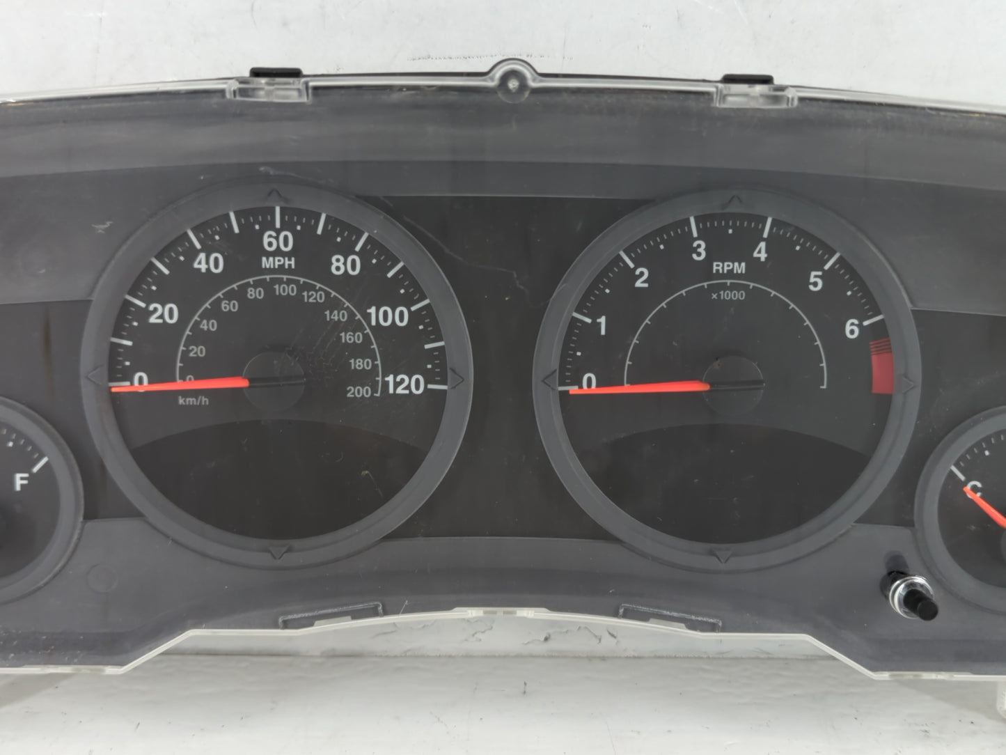 2007 Jeep Compass Instrument Cluster Speedometer Gauges P/N:05107006AF CR-0035-002-M0-CF Fits OEM Used Auto Parts - Oemuseda