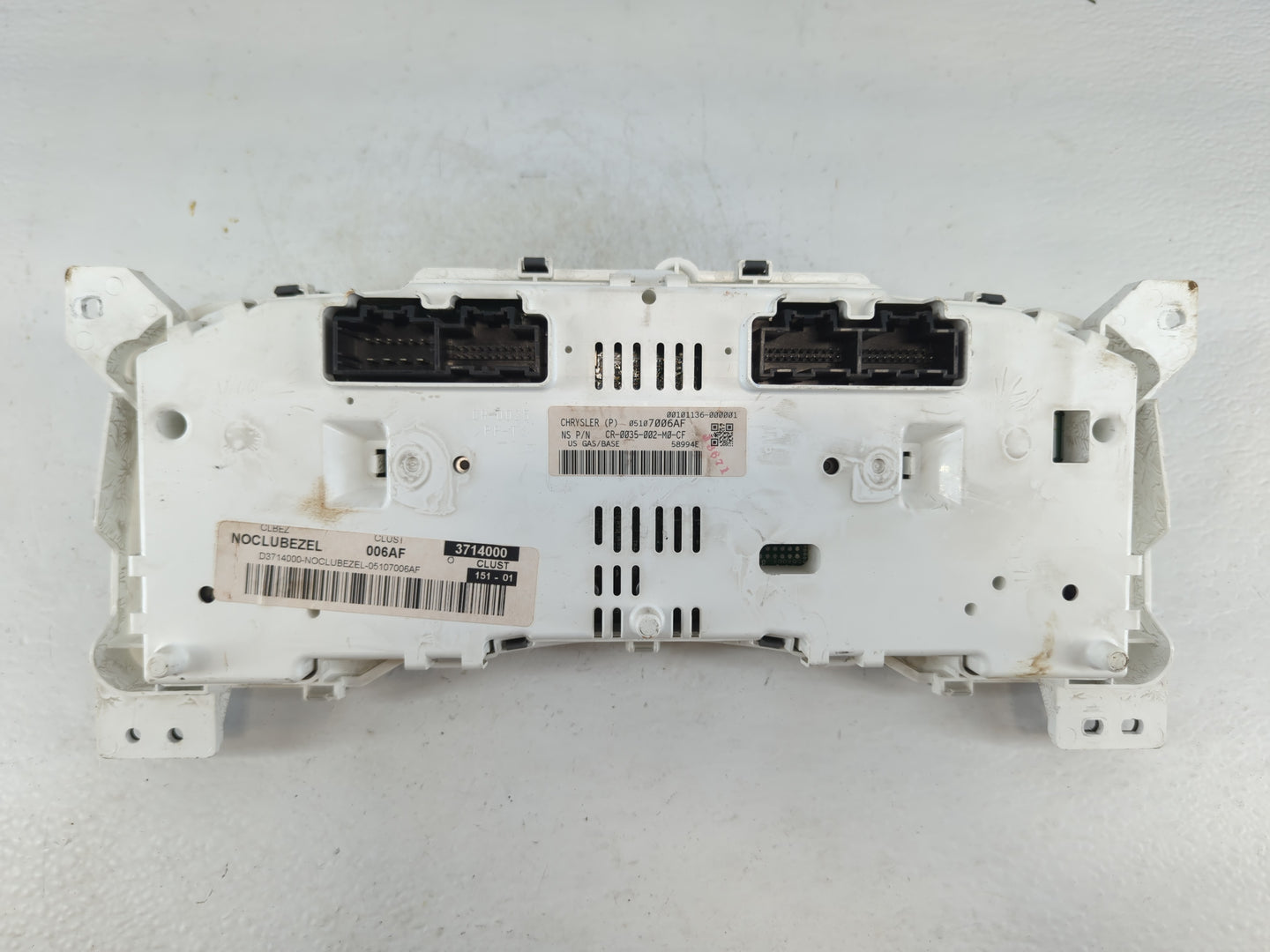 2007 Jeep Compass Instrument Cluster Speedometer Gauges P/N:05107006AF CR-0035-002-M0-CF Fits OEM Used Auto Parts - Oemuseda